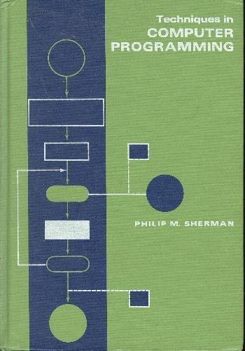 Book Techniques in computer programming free