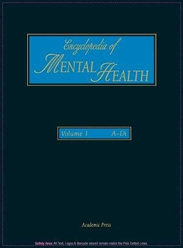 Book Encyclopedia of Mental Health, Vol. 1: A-Di free