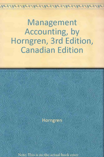 Book Management Accounting, Third Canadian Edition free