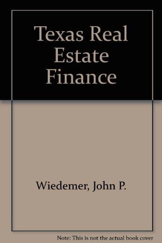 Book Texas Real Estate Finance free