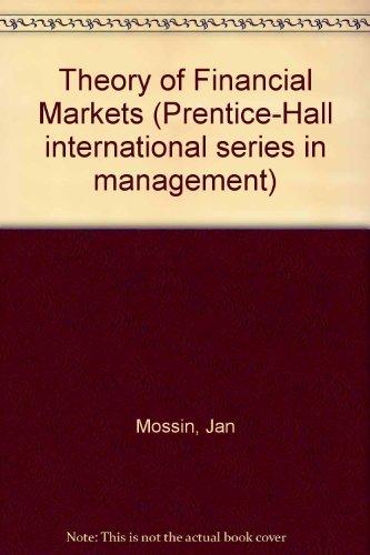 Book Theory Of Financial Markets free