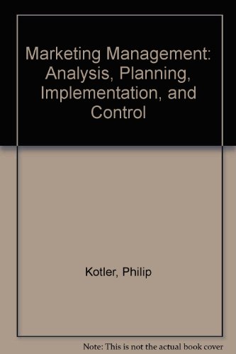 Book Marketing Management: Analysis, Planning, Implementation, and Control free
