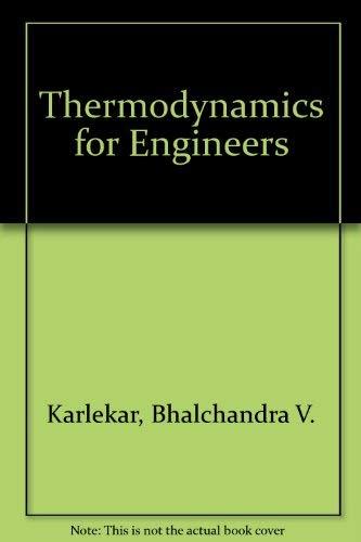 Book Thermodynamics for Engineers free