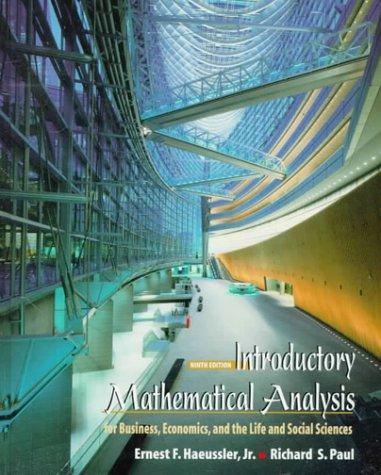 Book Introductory Mathematical Analysis, 9/E free