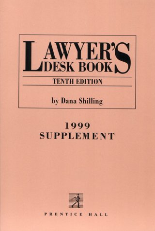 Book Lawyer's Desk Book: 1999 Supplement (tenth Edition) free