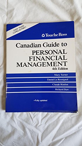Book Canadian Guide to Personal Financial Management free