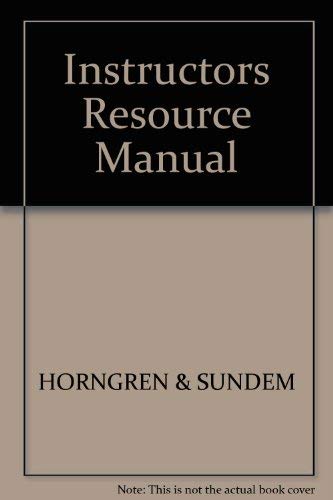 Book Instructors Resource Manual free