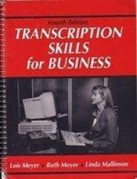Book Transcription Skills for Business free