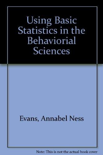 Book Using Basic Stats Behavioral Science free