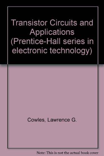Book Transistor circuits and applications (Prentice-Hall series in electronic technology) free