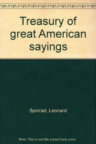 Book Treasury Of Great American Sayings free