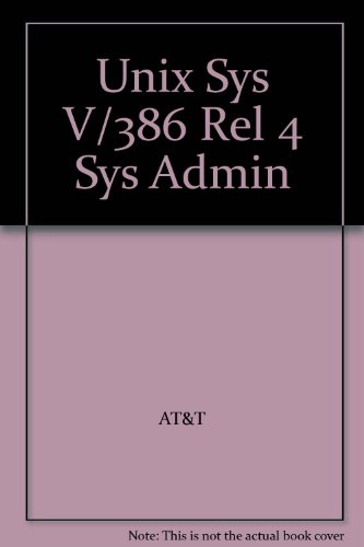 Book Unix System V-386 Release 4 System Administrator's Guide free