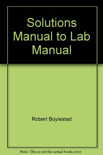 Book Solutions Manual to Lab Manual free