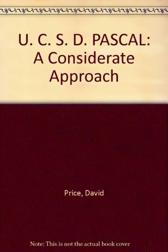 Book U. C. S. D. Pascal: A Considerate Approach free