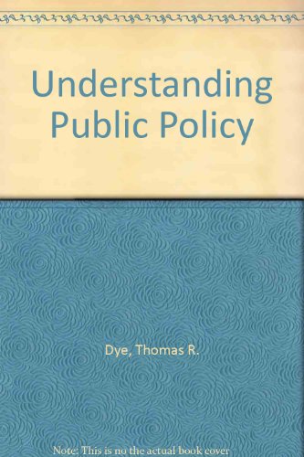 Book Understanding public policy free