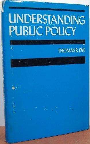 Book Understanding public policy free