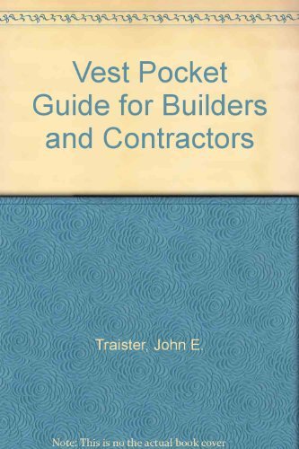 Book Vest Pocket Guide For Builders And Contractors free