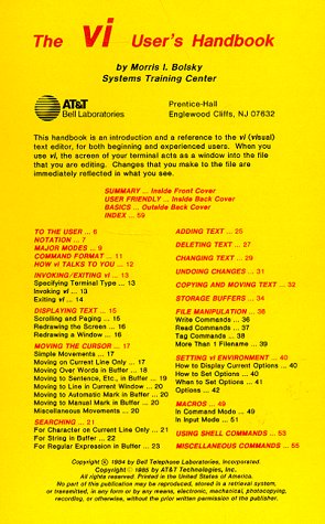 Book VI User's Handbook free