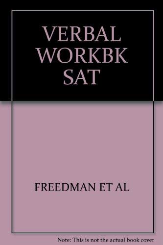 Book Verbal Workbook For The Sat free