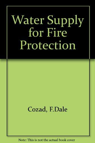Book Water supply for fire protection free