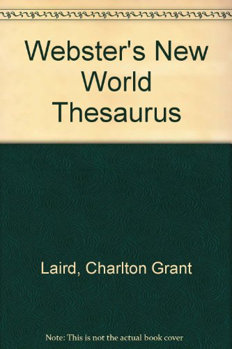 Book Webster's New World Thesaurus free