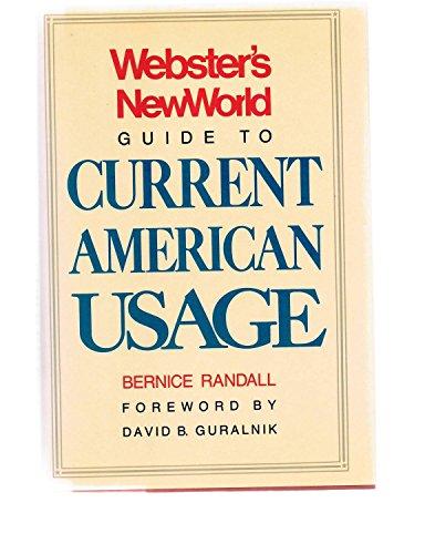 Book Webster's New World Guide to Current American Usage free
