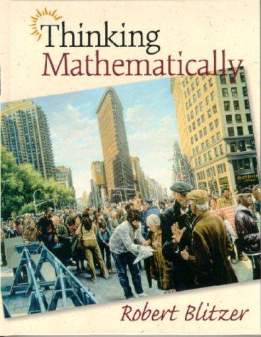 Book Thinking Mathematically free