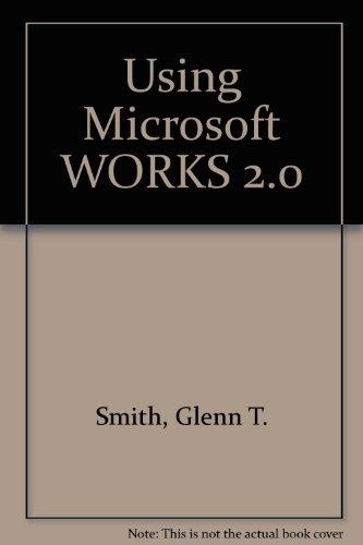 Book Using Microsoft Works 2.0 free