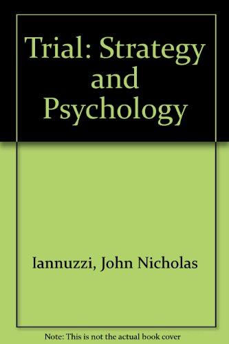 Book Trial Strategy And Psychology free