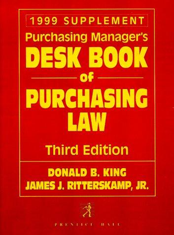 Book Purchasing Manager's Desk Book Of Purchasing Law free