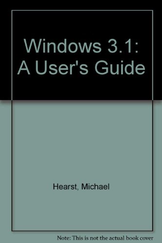 Book Windows 3.1 - a User's Guide free