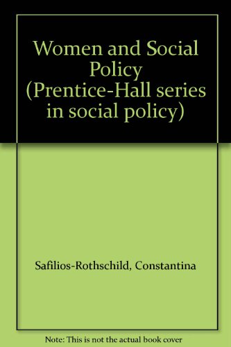 Book Women and social policy (Prentice-Hall series in social policy) free