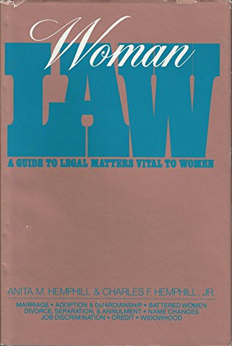 Book Womanlaw, a guide to legal matters vital to women free