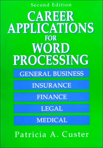 Book Career Applications For Word Processing free