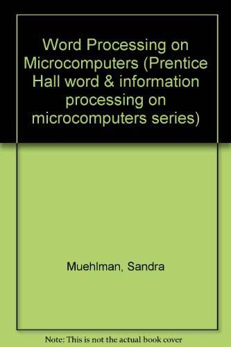 Book Word Processing on Microcomputers: Applications and Exercises free