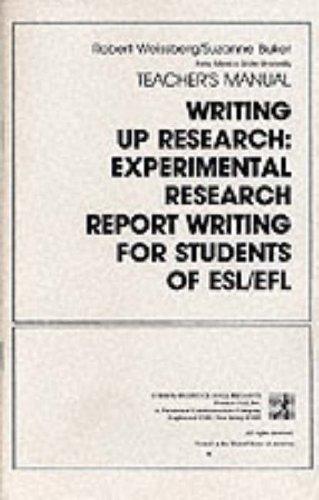 Book Writing Up Research: Instructor's Manual free