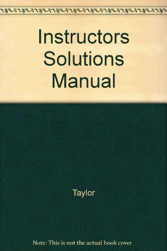 Book Instructors Solutions Manual free