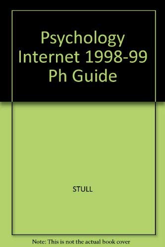 Book Psychology Internet 1998-99 Ph Guide free