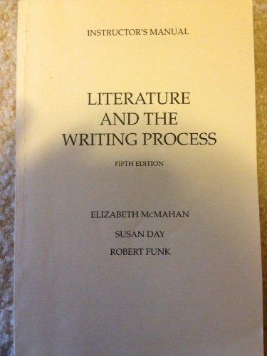 Book Literature And The Writing Process Instructor's Manual free