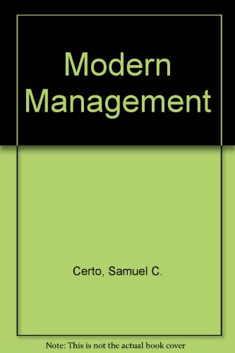 Book Modern Management free