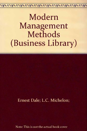 Book Modern Management Methods (business Library) free