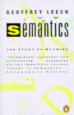 Book Semantics: The Study of Meaning free