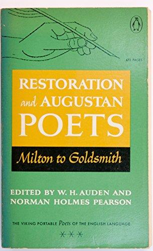 Book Portable Poets of the English Language, Restoration and Augustan: Volume 3; Milton to Goldsmith free