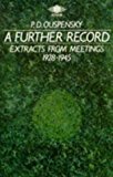 Book A Further Record: Extracts from Meetings 1928-1945 free