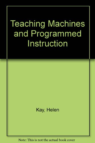Book Teaching Machines and Programmed Instruction free