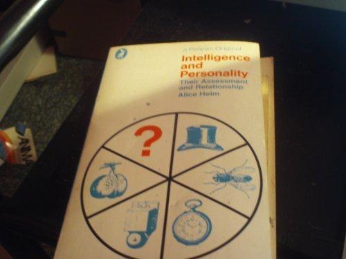 Book Intelligence and Personality (Pelican books, A1216) free