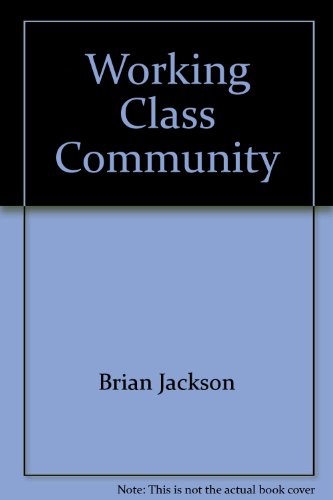 Book Working Class Community free
