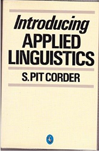 Book Introducing Applied Linguistics (pelican) free