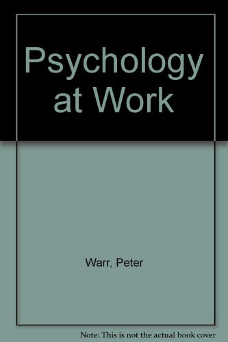 Book Psychology At Work 2nd Edition free