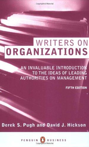 Book Writers On Organizations 5th Edition (Penguin Business) free